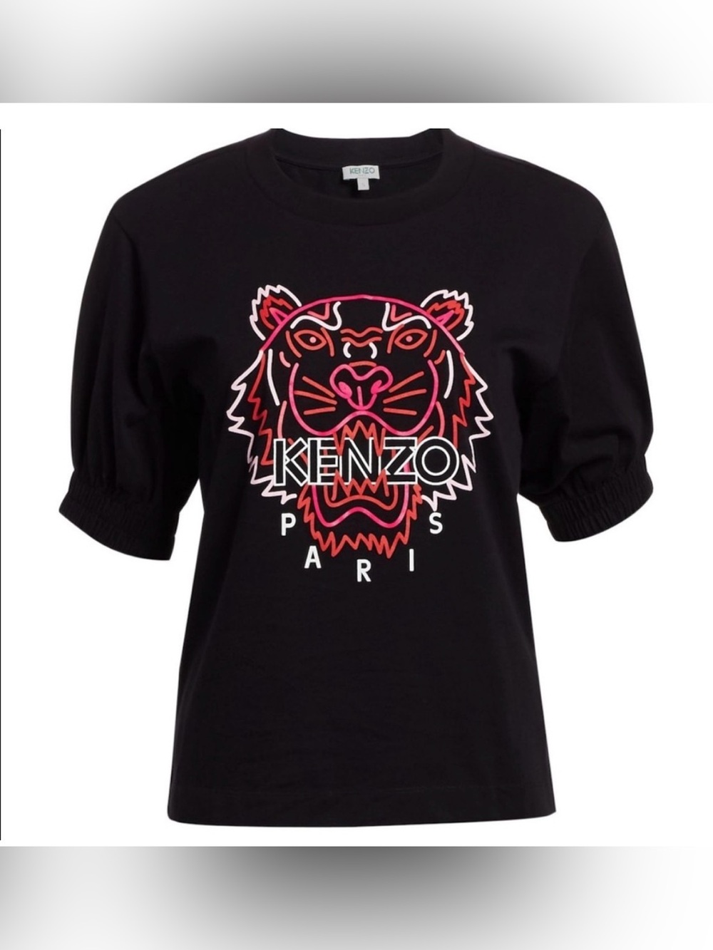 Kenzo Paris Women’s Cuffed Sleeve Tiger Shirt